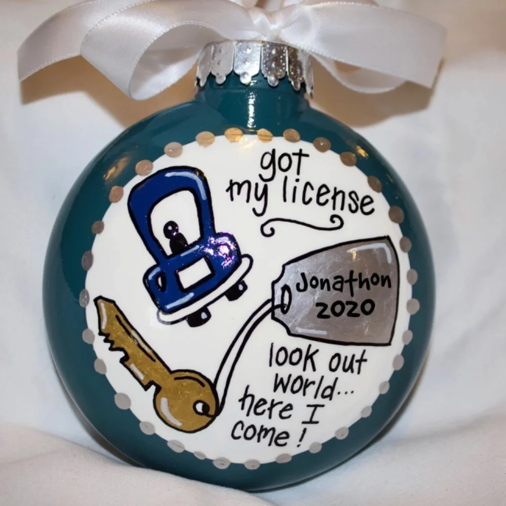 Keys to Freedom: Personalized Driver's License Ornament 🚗✨Handmade Custom Gift